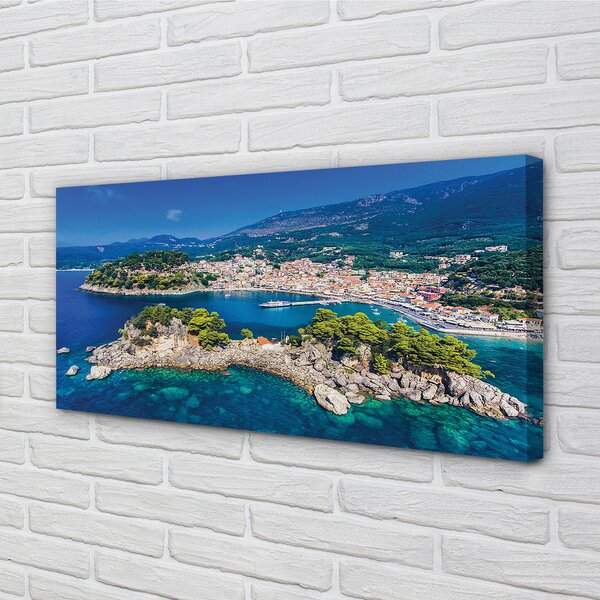 Tablouri canvas oraș mare Grecia Panorama