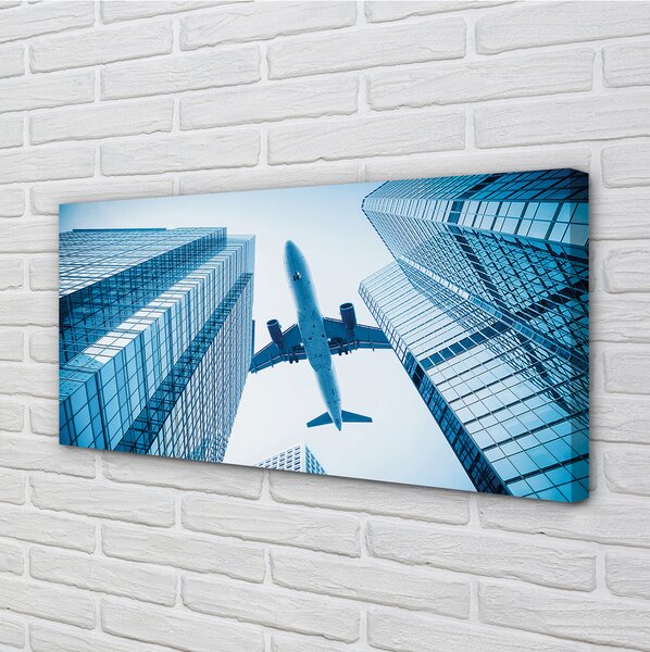 Tablouri canvas Clădiri cer avion