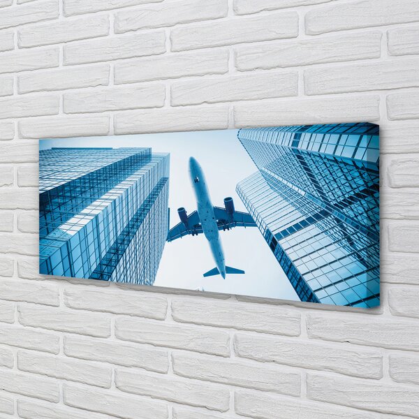 Tablouri canvas Clădiri cer avion