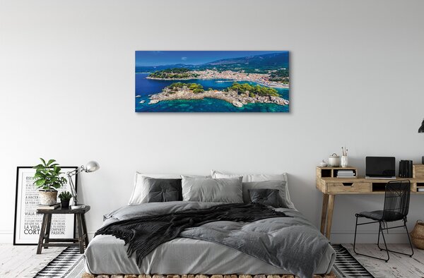 Tablouri canvas oraș mare Grecia Panorama