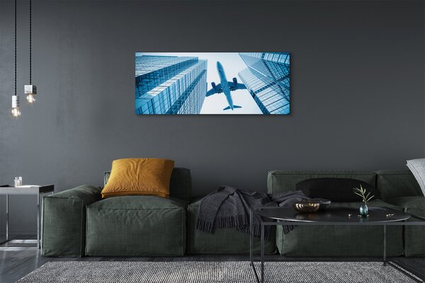 Tablouri canvas Clădiri cer avion