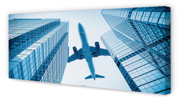 Tablouri canvas Clădiri cer avion