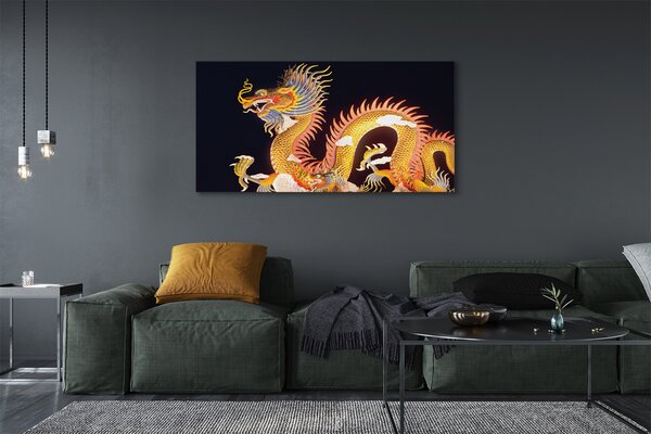 Tablouri canvas Aur japoneză Dragon