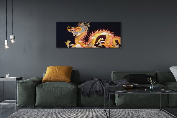 Tablouri canvas Aur japoneză Dragon