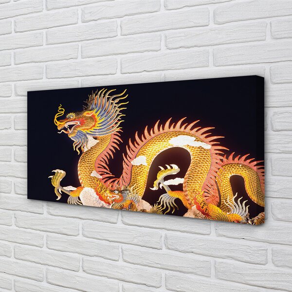 Tablouri canvas Aur japoneză Dragon