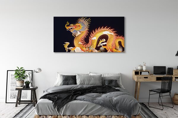 Tablouri canvas Aur japoneză Dragon