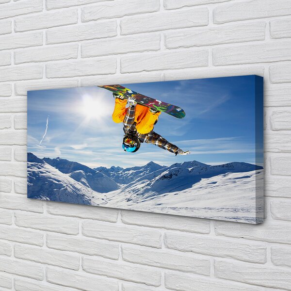 Tablouri canvas bord de munte Man