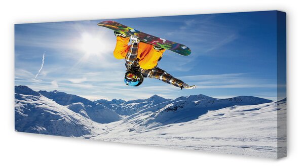 Tablouri canvas bord de munte Man