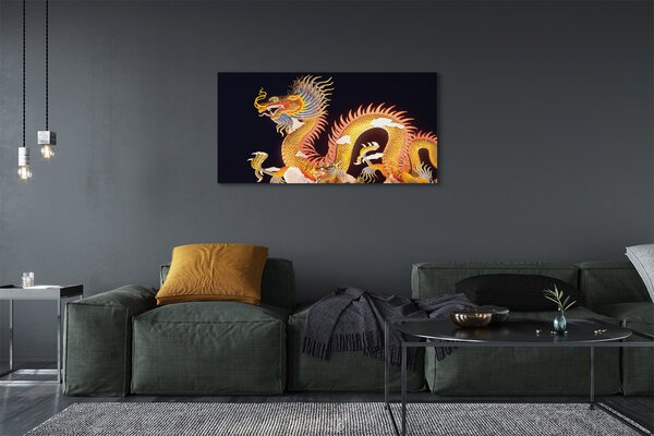 Tablouri canvas Aur japoneză Dragon