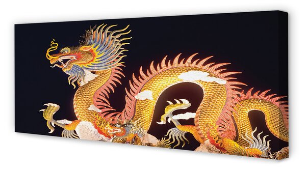 Tablouri canvas Aur japoneză Dragon