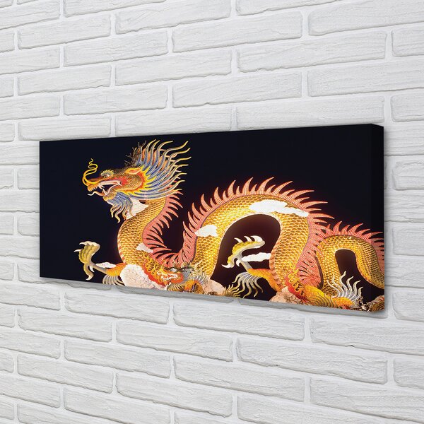Tablouri canvas Aur japoneză Dragon