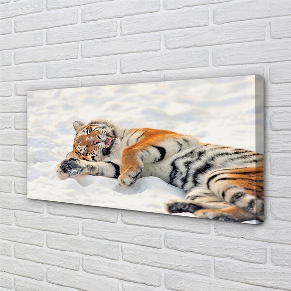 Tablouri canvas Tiger de iarnă