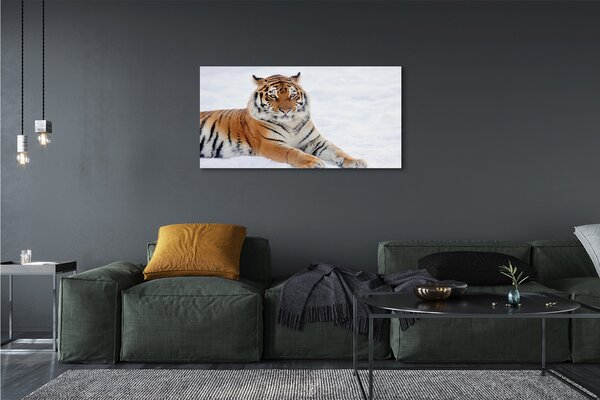 Tablouri canvas Tiger de iarnă