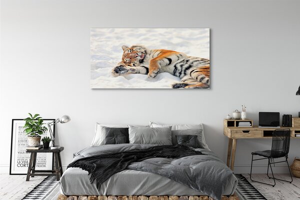 Tablouri canvas Tiger de iarnă