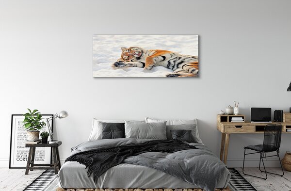 Tablouri canvas Tiger de iarnă