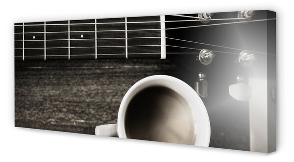 Tablouri canvas chitara cafea