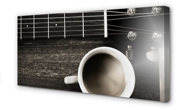 Tablouri canvas chitara cafea
