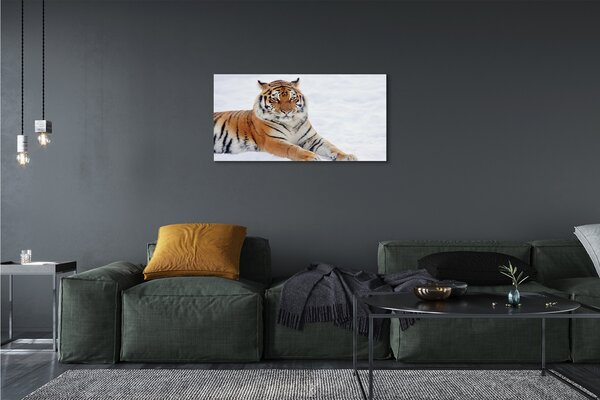 Tablouri canvas Tiger de iarnă