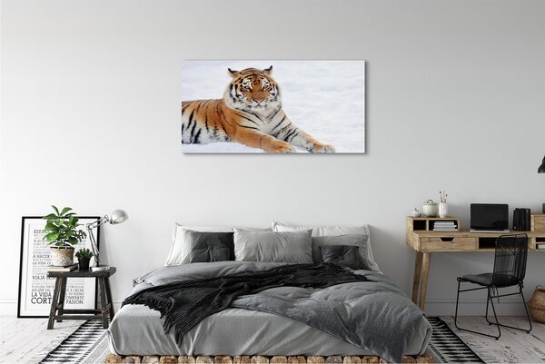 Tablouri canvas Tiger de iarnă
