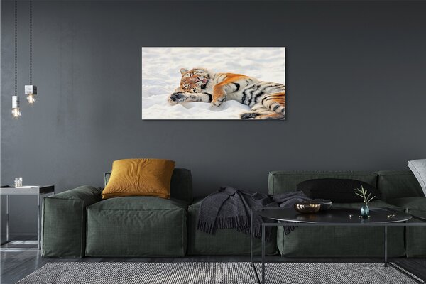 Tablouri canvas Tiger de iarnă
