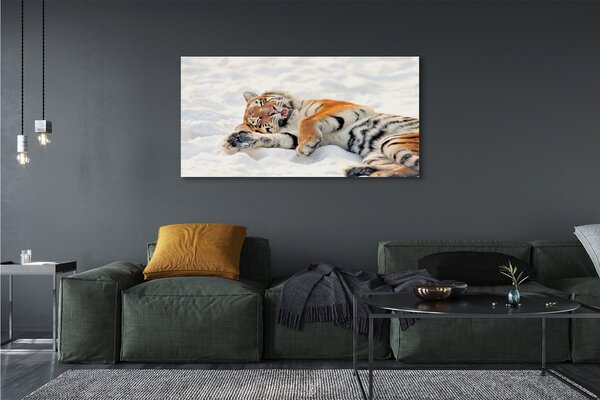 Tablouri canvas Tiger de iarnă
