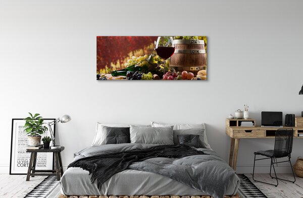 Tablouri canvas sticlă de vin de toamnă