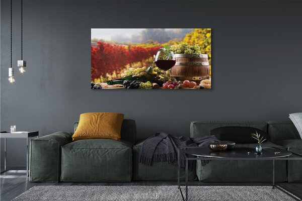 Tablouri canvas sticlă de vin de toamnă