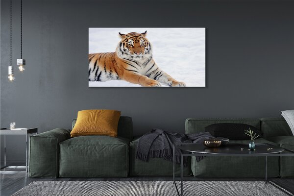 Tablouri canvas Tiger de iarnă