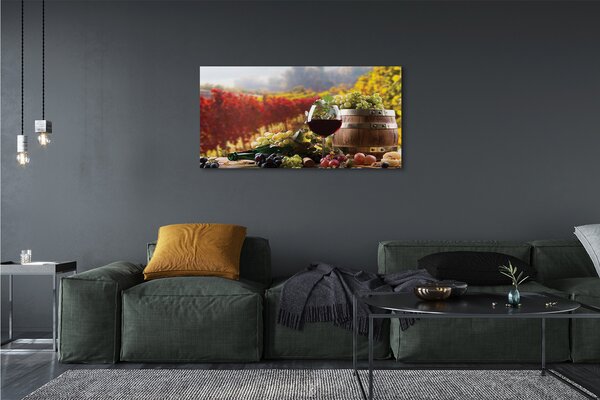 Tablouri canvas sticlă de vin de toamnă