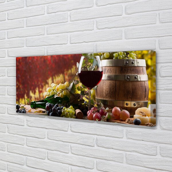 Tablouri canvas sticlă de vin de toamnă