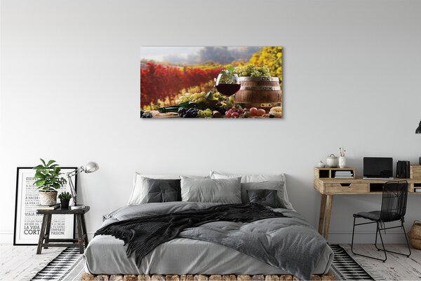Tablouri canvas sticlă de vin de toamnă