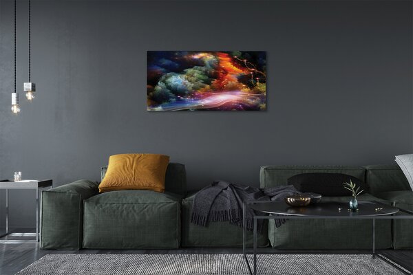Tablouri canvas fractal modele abstracte