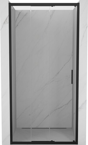 Ușă glisantă de duș Mexen Exo-3S, 90x200 cm, sticlă transparentă, profil negru, 8153-090-000-70-00