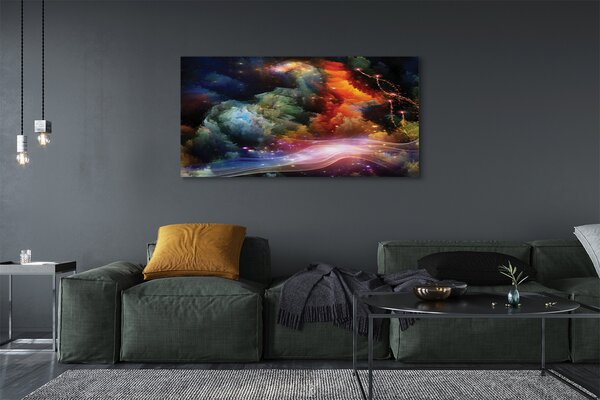Tablouri canvas fractal modele abstracte