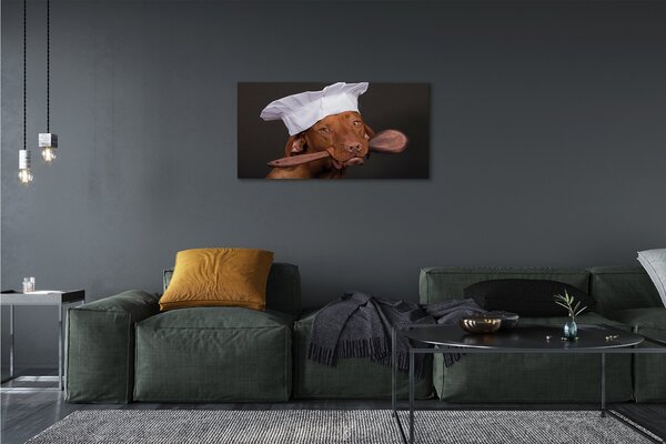 Tablouri canvas câine bucătar