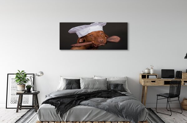 Tablouri canvas câine bucătar