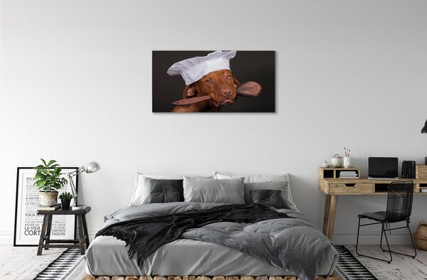 Tablouri canvas câine bucătar