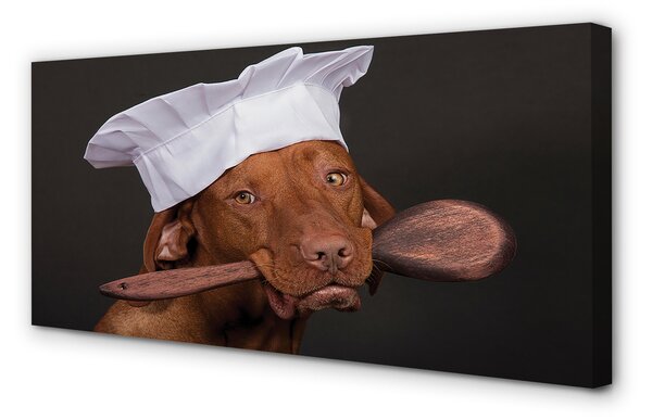 Tablouri canvas câine bucătar