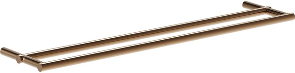 Mexen Loop, suport dublu pentru prosoape, auriu-roz, 70A71047-60