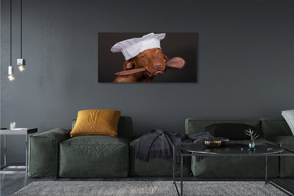 Tablouri canvas câine bucătar