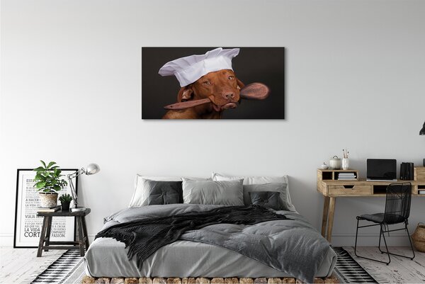 Tablouri canvas câine bucătar
