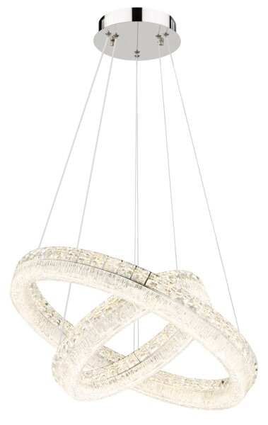 Globo 67387-60 - Lustru suspendat LED reglabil pe cablu LAUREL LED/60W/230V transparent + telecomandă