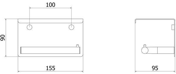 Mexen Loop, suport pentru hârtie igienică, auriu periat, 70A71022-55