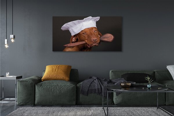 Tablouri canvas câine bucătar