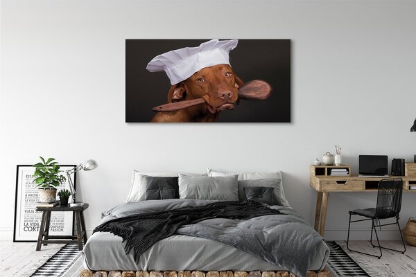 Tablouri canvas câine bucătar