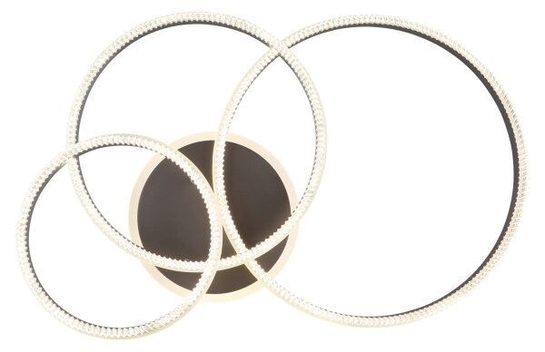 Globo 67377-72 - Lampă de tavan LED dimabilă FRANCINE LED/72W/230V argintie + telecomandă