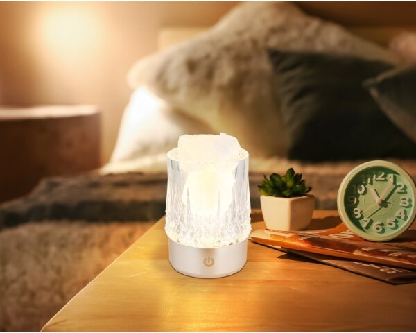 Globo 21044S - Lampă de birou LED LIZZY cu control tactil LED/1W/5V 3000K 1200 mAh argintie