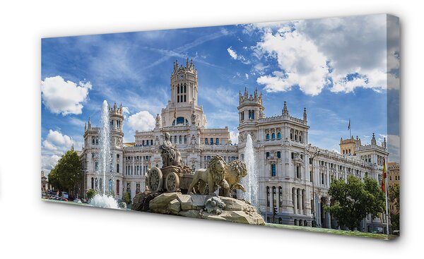 Tablouri canvas Spania Fountain Palace Madrid