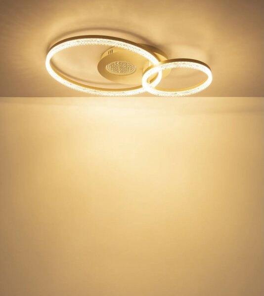 Globo 48480-30 - Plafonieră LED SANFORD LED/30W/230V 3000K 70x50 cm bej
