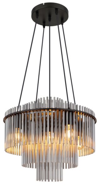 Globo 15698H1 - Lustru pe cablu GORLEY 5xE27/60W/230V, negru